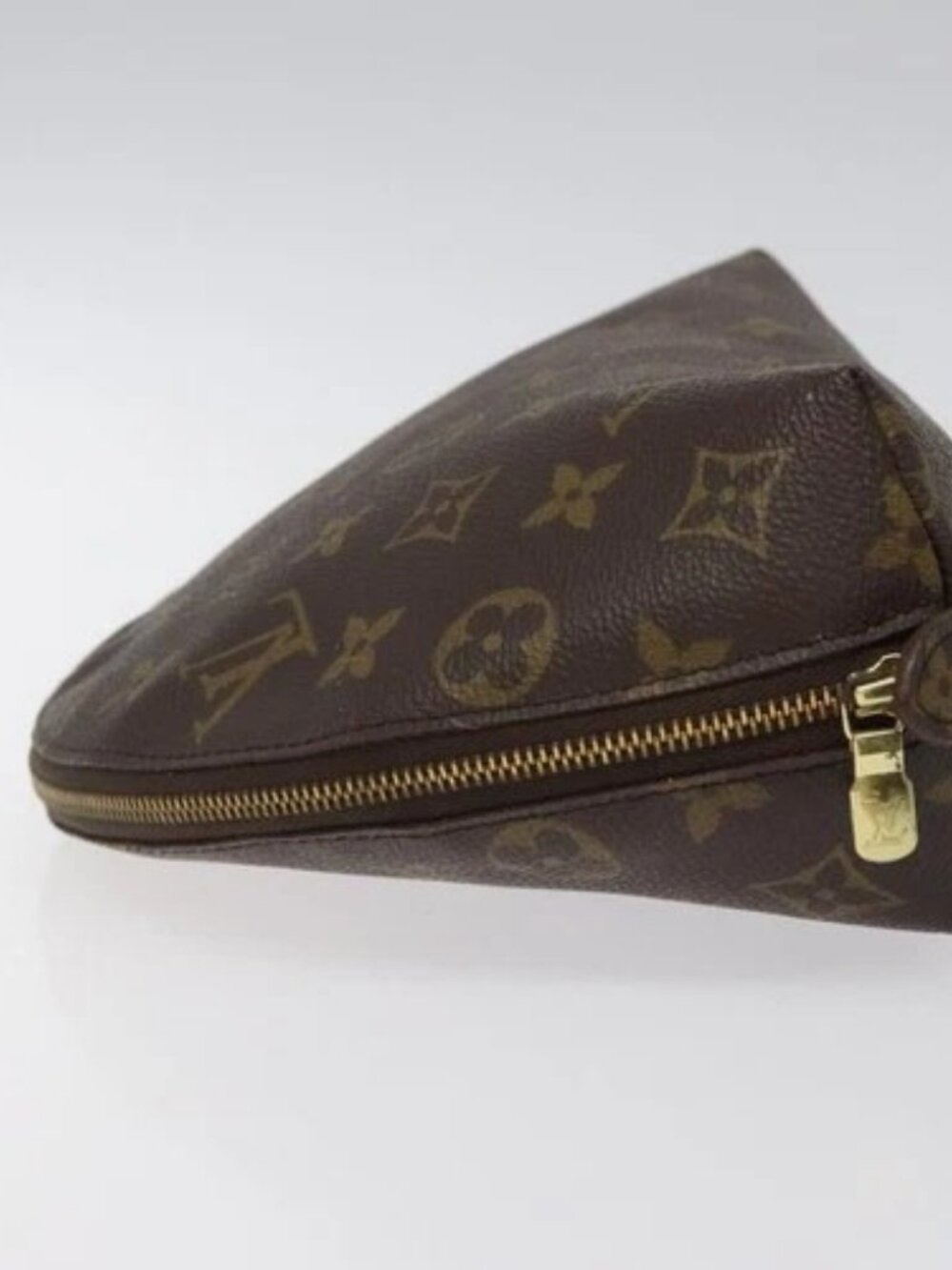 LOUIS VUITTON Monogram Trousse Demi Ronde Cosmetic Pouch M47520 LV Auth BD1455 - Picture 4 of 15